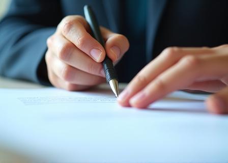 Person polishing a document, representing the refinement and polishing step of the process.